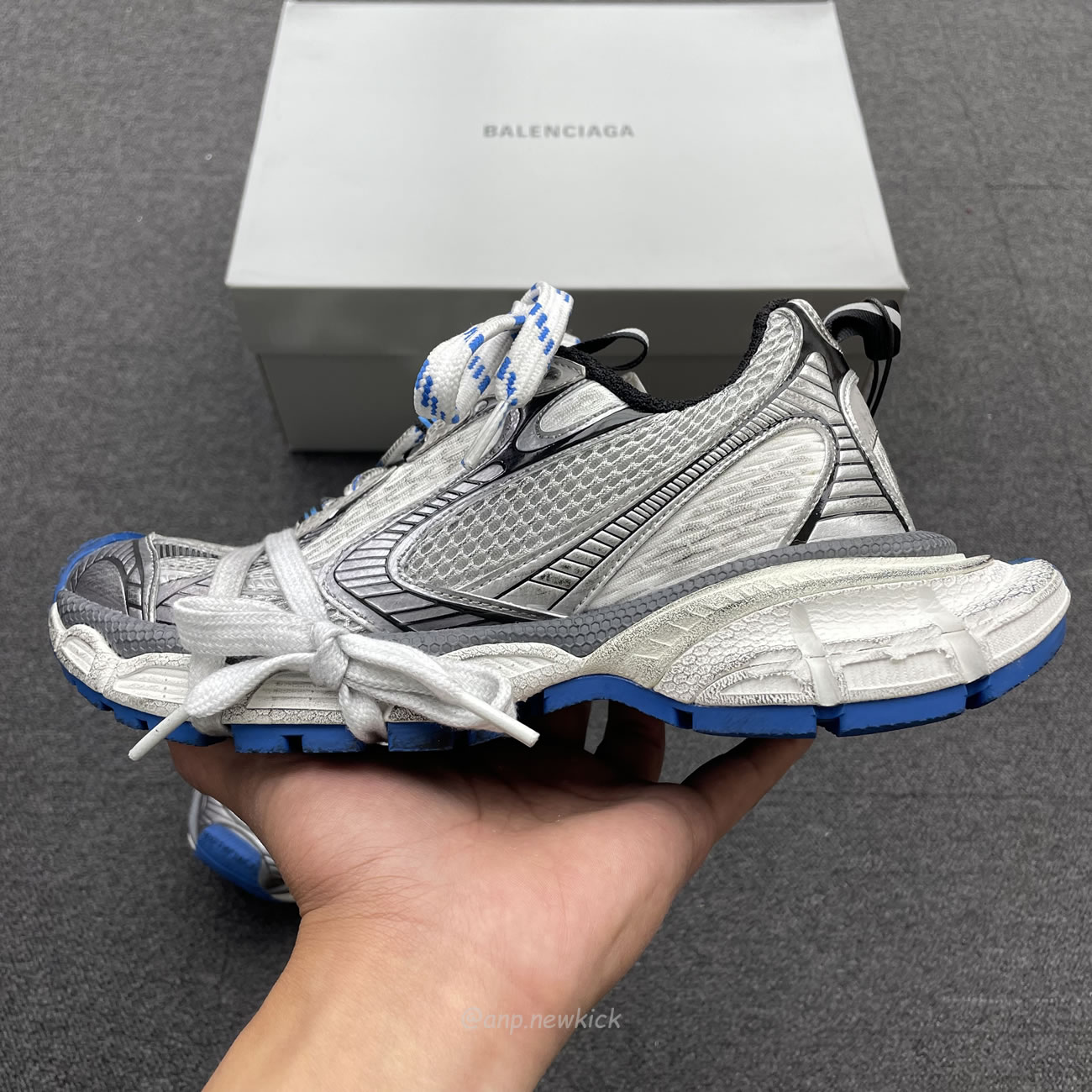 Balenciaga 3xl Trainer Grey White Blue 734731 W3xl7 1214 (3) - www.newkick.vip